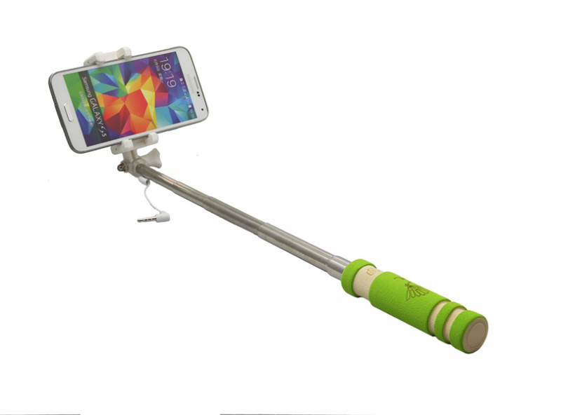 Selfie stick mini ZX-4S kabal 3.5mm zeleni - Selfi stap